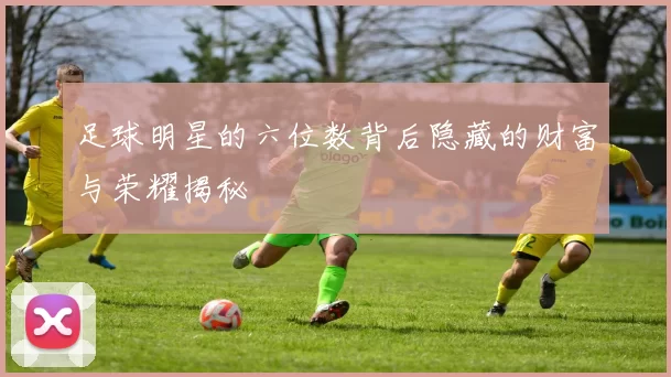 足球明星的六位数背后隐藏的财富与荣耀揭秘